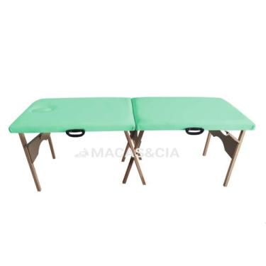 Imagem de Maca de Madeira Portátil com Respiro 200kg 65cm Largura Várias Cores -