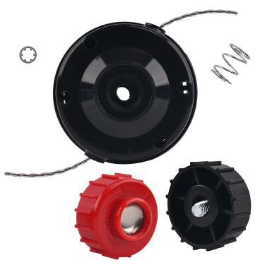 Imagem de Realman Cabeça de aparador com retentores de carretel para Troy-Bilt TB10CS TB15CS TB20CS Ryobi 700r 700rVP Bolens BL110 BL160 Yard-Man YM20CS YM300 YM400 YM71SS YM70SS YM4570 (para Troy Bilt Ryt Ryt obi)