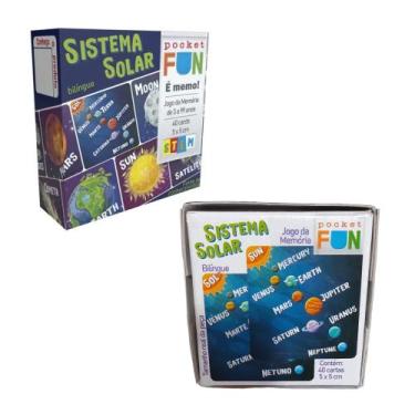 Imagem de Jogo da Memória Stem Sistema Solar Conhecimento Pedagógico Interativo 