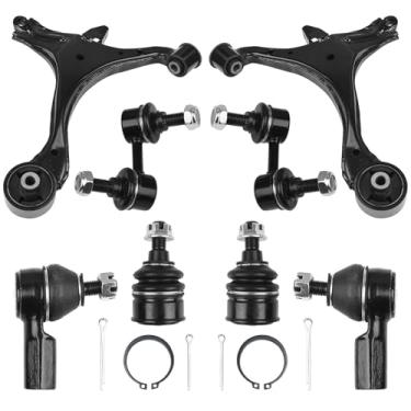 Imagem de Autoround Kit De Suspensão Dianteira Com Braço De Controle Inferior E Junta Esférica Compatível Com Honda Civic 2001-2005, 8 Peças - 2 Braços De Controle, 2 Juntas Esféricas, 2 Barras De Direção, 2