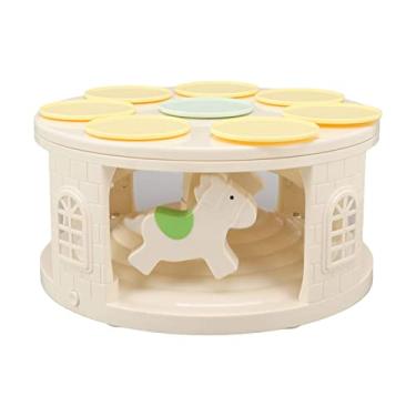 Imagem de Máquina de sobremesas rotativas Máquina automática de sobremesa rotativa Tabela LED Carrossel com 4 efeitos musicais para suprimentos para festas de casamento Material ABS