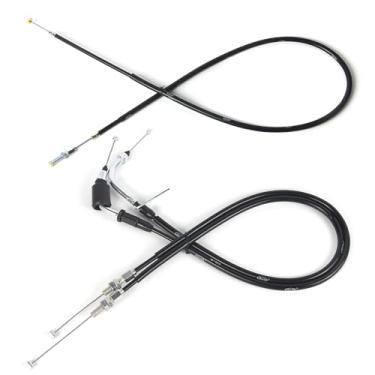 Imagem de zurio Cabo do acelerador e cabo de embreagem para Suzuki GSXR 1000 2009-2016, acessórios de substituição de motocicleta, linhas de fio inoxidável, borracha preta