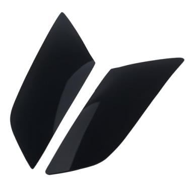 Imagem de FINMOKAL Protetor de lente de farol de motocicleta compatível com Honda CBR600RR 2007 2008-2012, 1 par preto