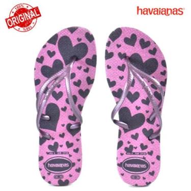 Imagem de Nova havaianas original nova tria glitter fc feminino, Violeta, 33/34