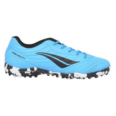 Imagem de Chuteira society penalty matis kids xxi, Celeste preto, 36