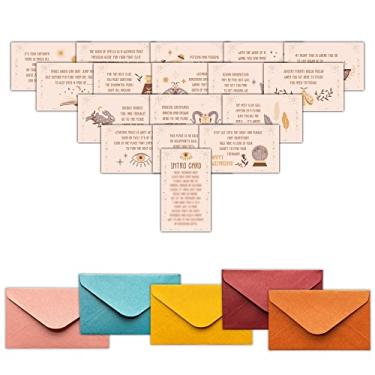 Imagem de Halloween Wizard Treasure Hunt Clues Game Cards, Magic Birthday Party Scavenger Hunt Game(17 Cards with Colourful Envelopes), Outdoor Indoor Halloween Party Supplies Activities for Kids Adults(01)