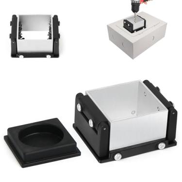 Imagem de Apanhador de chips, coletor magnético de chips, aparas de metal resistente ao calor, saco de sujeira com ímã para perfuração elétrica, aparas de metal com capa de silicone removível, 5 x 5 x 4 cm