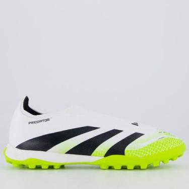 Imagem de Chuteira Adidas Predator League LL Society Branca e Verde, 41