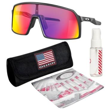 Imagem de OAKLEY Óculos de sol SUTRO OO9406 Armação preta fosca com lentes PRIZM ROAD com kit oficial de óculos