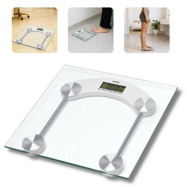 Imagem de Balança Digital Corporal 180Kg Vidro Clínica Consultório Nutricionista
