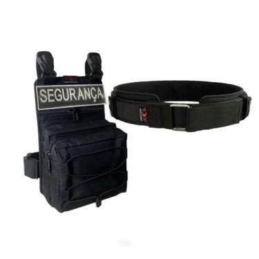 Imagem de Kit Segurança Bornal Com Bolso Duplo + Cinto T4tico Força Nacional + E