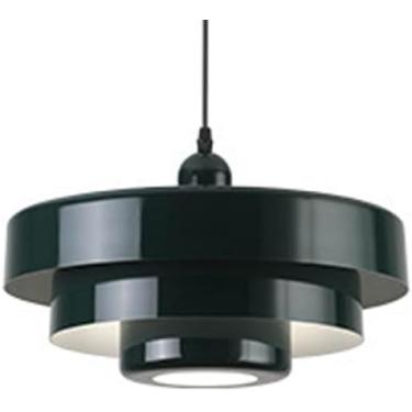 Imagem de E27 Base Lustre De Cabeça Única, Abajur De Metal Personalizado Para Pendurar, Luz Pendente De Estilo Industrial Moderno, Decoração De Quarto E Sala De Jantar Varanda Luminárias, Green