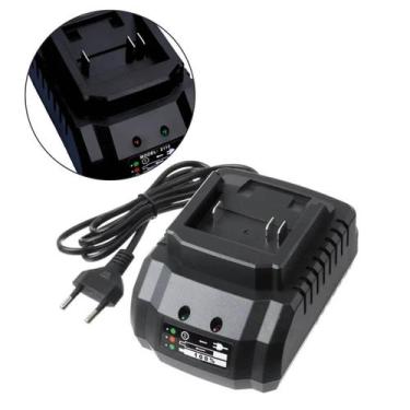 Imagem de Carregador de bateria 21V bivolt  rápido, seguro e portátil - Bomvink