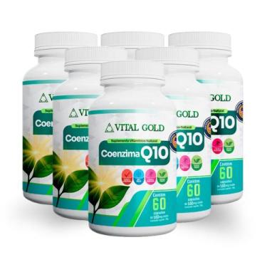 Imagem de COEZIMA Q10 - 500mg (60 Cápsulas) VITAL GOLD, 06 Unidade