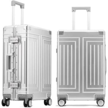 Imagem de Mala De Viagem Totalmente Em Alumínio-magnésio, Bagagem Sem Zíper, Fechadura Tsa Embutida, Mala Com Rodas Giratórias