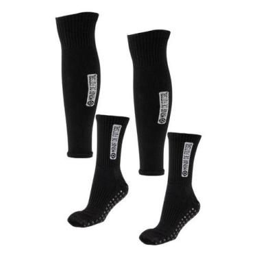 Imagem de Kit Meiao Cortado + Meia Multiesportes Antiderrapante Mania - Mania de