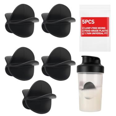 Imagem de Bola coqueteleira, 5 peças de bolas de plástico de substituição para coqueteleira, acessórios de mistura para a maioria das garrafas, mexendo várias bebidas, sem BPA, fácil de limpar