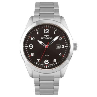 Imagem de Relógio Technos Masculino Militar Prata - 2115tyr-1p