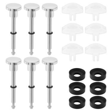 Imagem de Kit de reparo de desviador de bico de banheira de 6 peças, peça de reposição de reparo de torneira de banheira duradoura com anel de vedação e junta, peça de reposição de reparo de torneira quebrada