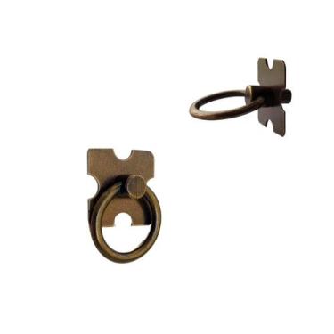 Imagem de Kit 10 Puxador Argola Ouro Velho Para Móveis Gaveta Armário - Compras 