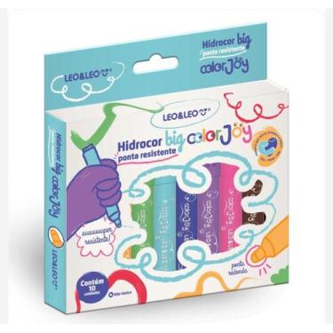 Imagem de Hidrocor Big Color Joy Ponta Redonda c/10un. - Leo&ampLeo - Leonora