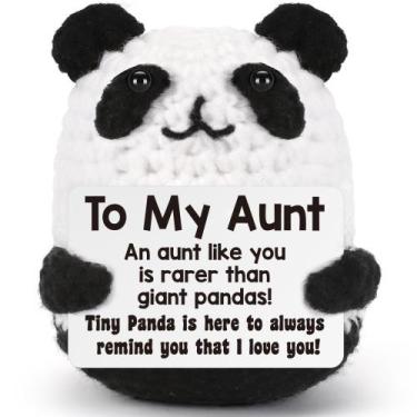 Imagem de Brinquedo de panda de crochê feito à mão BDAyption Aunt Gift
