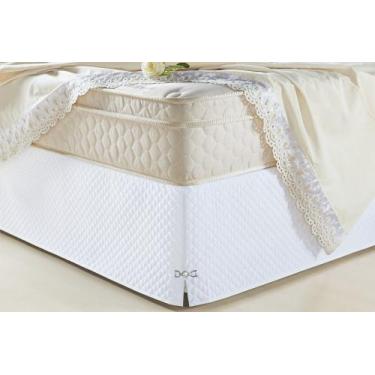 Imagem de Saia Box para Cama Casal Queen Veneza Branco - Home Fernandes