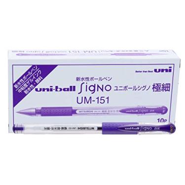 Imagem de Caneta Gel UM-151 SIGNO DX 0,38, Violeta, Uni-ball, Caixa c/10 unidades