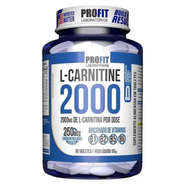 Imagem de L Carnitina 2000 + 250mcg Cromo 60 Tabletes ProFit-Unissex