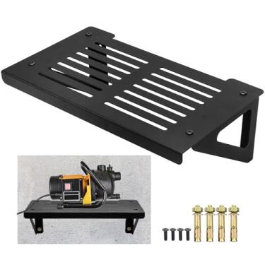 Imagem de Wpbhk Prateleira de arruela de pressão de metal resistente, prateleira de lavadora de pressão de garagem, rack de armazenamento de lavadora elétrica, boa para restaurante, cozinha, lavanderia, garagem