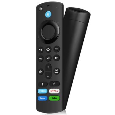 Imagem de Controle remoto de substituição para Smart TVs (3ª geração/TV Cube/TV Stick/Stick Lite/HD/4K/4K Max), para todas as séries Insignia-Pioneer-Omni QLED, não para TVs Samsung-ROKU
