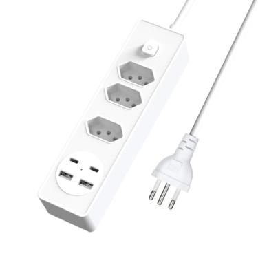 Imagem de Torre de Tomada, 2m Régua Filtro de Linha Filtro de Linha com Protetor Contra Curtos (Dps) 110/220v(3+2+2)