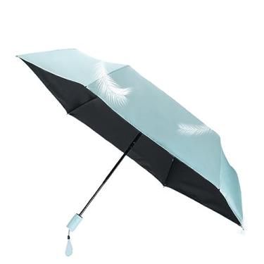 Imagem de LMJYU Guarda-chuva automático feminino guarda-chuva dobrável para chuva guarda-chuva de viagem ultraleve
