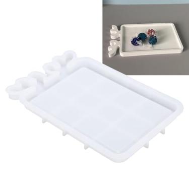 Imagem de POCREATION Molde de Bandeja de Chifre de Veado, Molde de Artesanato Em Silicone para Travessa Retangular para Fundição Em Resina, Organizador de Joias, Recipiente para Doces, Artesanato DIY