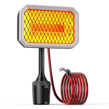 Imagem de Goheater Aquecedor de carrinho de golfe de 48 V, aquecedor elétrico de fibra de carbono de 400 W conectado à bateria para/carro de clube/EZGO/Yamaha, seguro e aquecido, aquecimento rápido, acessórios