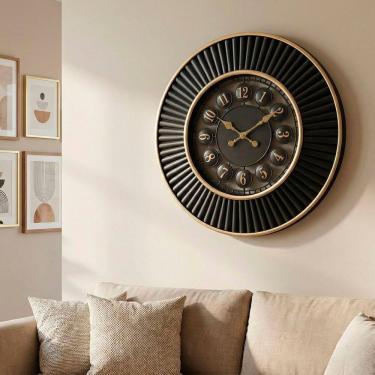Imagem de Relógio De Parede Decorativo Vazado Elegante Vintage De 50cm