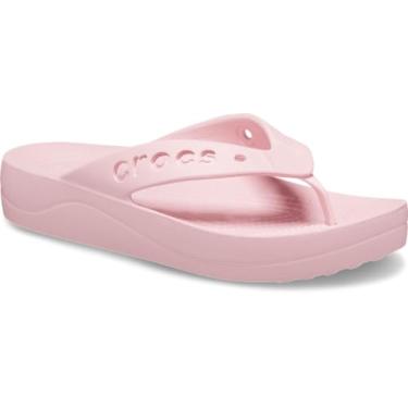 Imagem de Crocs Sandália feminina Baya Platform Flip, Pétala rosa, 8 UK