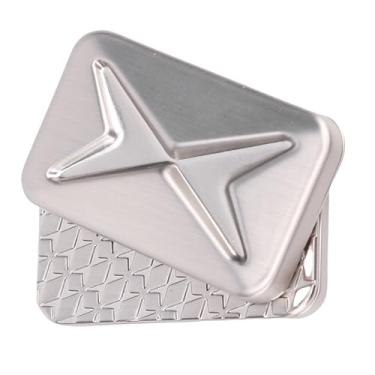 Imagem de Cryfokt Brinquedo de Cartão de Pressão de Metal, Jogo de Dedo Robusto para Relaxamento e Alívio do Estresse, Controle Deslizante de Pressão na Ponta do Dedo de Tamanho de Bolso para Meditação e