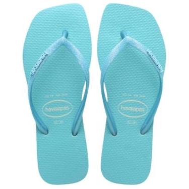 Imagem de Chinelo Havaianas Slim Square Glitter Neon Lançamento-Unissex