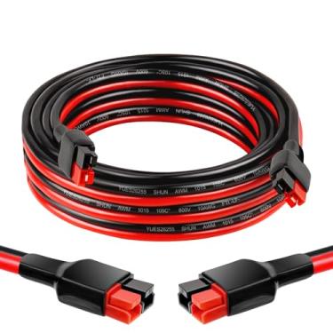 Imagem de MOOKEERF Cabo de extensão Anderson 10AWG – Cabo de extensão solar de 3 m, conector Anderson para estação de energia portátil, painel solar, gerador solar