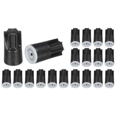 Imagem de Generic Conector de fio impermeável, 20 peças, conectores de terminal de cabo 22-12AWG tampas de porca torcida para luz de paisagem, irrigação de água, preto