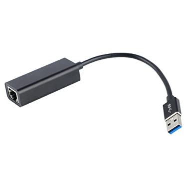 Imagem de aqxreight Adaptador USB C para Ethernet Com Luz Conversor de Cabo USB Tipo C para RJ45 Gigabit para Tablet Preto O Excelente Adaptador é Duplo Puro, Simples de Usar, Aparência Generosa e Prática