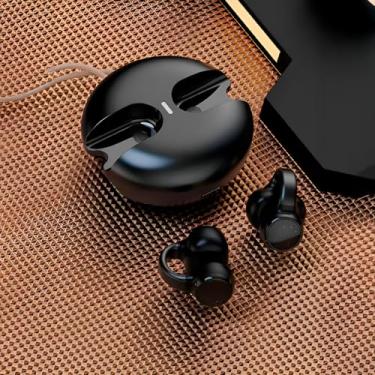 Imagem de Fone Esportivo Condução Óssea Bluetooth Sem Fio Resistente Cor:Preto
