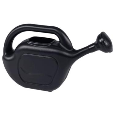 Imagem de Regador Plástico Com Bico Chuveiro Removível Jardim Plantas Jardinagem Quintal(PRETO,10 LITROS)