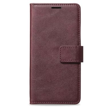 Imagem de Capa carteira para iPhone 16/16 plus/16 pro/16 pro max, com porta-cartão, capa magnética destacável de couro fólio