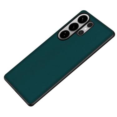 Imagem de LTLMYDAM Capa fina para Samsung Galaxy S26 Ultra/S26 Plus/S26, capa de telefone macia de couro vegano, capa de proteção contra choque, verde, S26