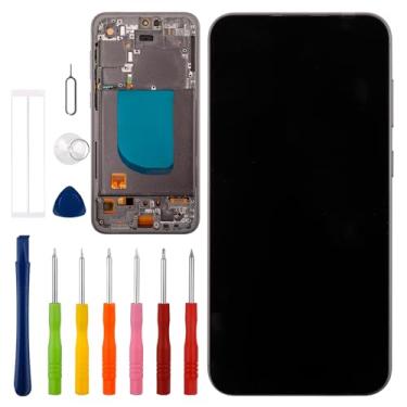 Imagem de Vvsialeek Novo conjunto de digitalizador de tela sensível ao toque OLED compatível com Samsung Galaxy S23 FE SM-S711B, SM-S711B/DS [6,4 polegadas] com ferramentas de reparo - com funcionalidade de