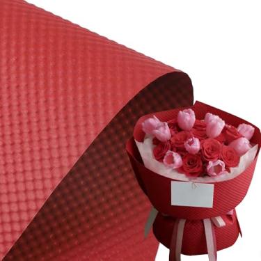 Imagem de 10 folhas de papel de embrulho floral em relevo à prova d'água - Embalagem de buquê para suprimentos de florista, embalagem de presente de casamento e aniversário, projetos de artesanato DIY (cor