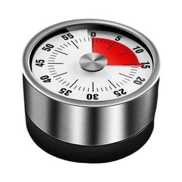 Imagem de Temporizador Digital Manual Portátil De Aço Inoxidável Com Anel Magnét