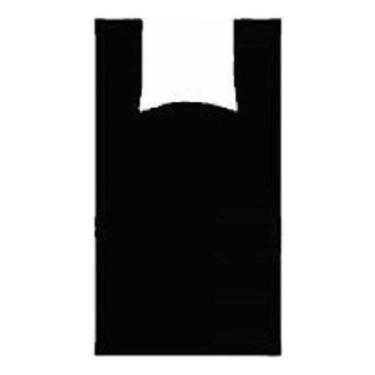 Imagem de Sacola Plastica Alça Camiseta Preta Grande 50X70 3Kg - Higipack